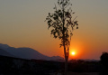 zachód słońca w Afryce, bez chmur, 10 minut i już