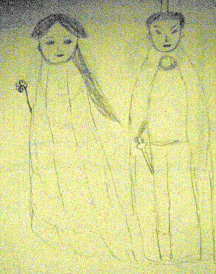 The ancient fair couple