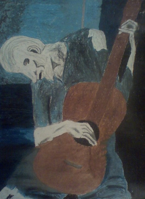 Blue Guitarist
