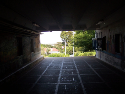 View from tunnnel
