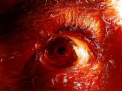 Bloody Eye Painting