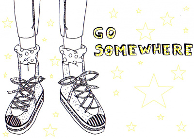 go somewhere