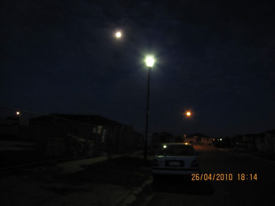 Moon vs Street Lights