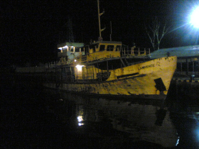 An old ship nowhere to go..