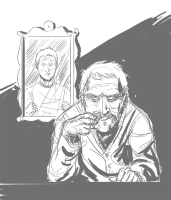 Rozmowa z lustrem - grafika