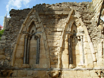 Lincoln, UK: pałac biskupów (detal)