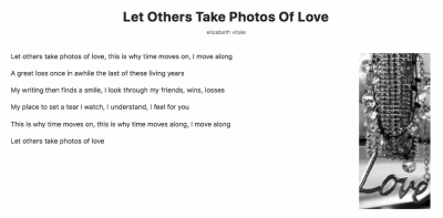 Let Others Take Photos Of Love