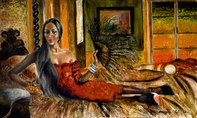 czarny motyl
