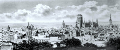 Panorama Gdańska 1900r