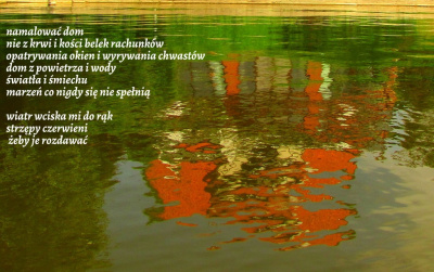 gdy próbuję chwycić w dłonie woda staje się przezroczysta