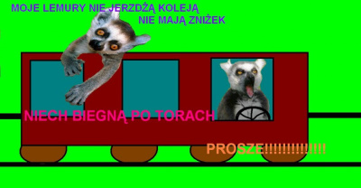 moje lemury nie jeżdżą koleją