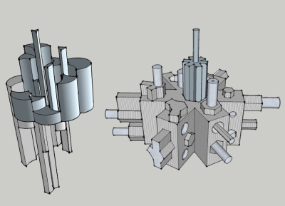Two Metal Contraptions