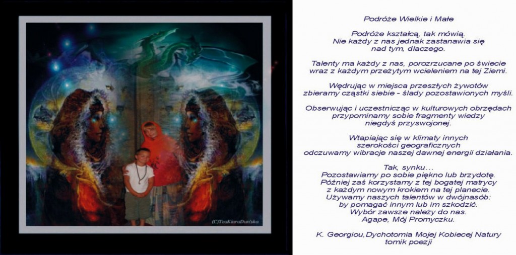 Podróże Wielkie i Małe ilustrowane grafiką Teresy Kiary Duńskiej