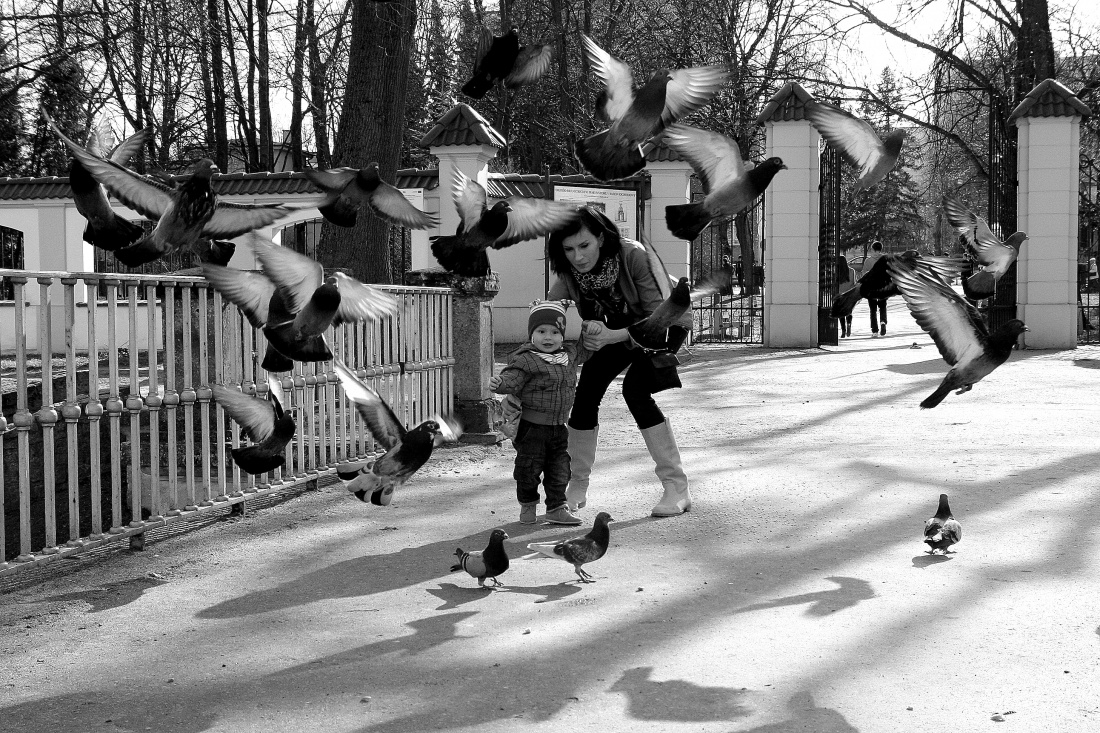 Najbardziej przestraszona była mama... :)