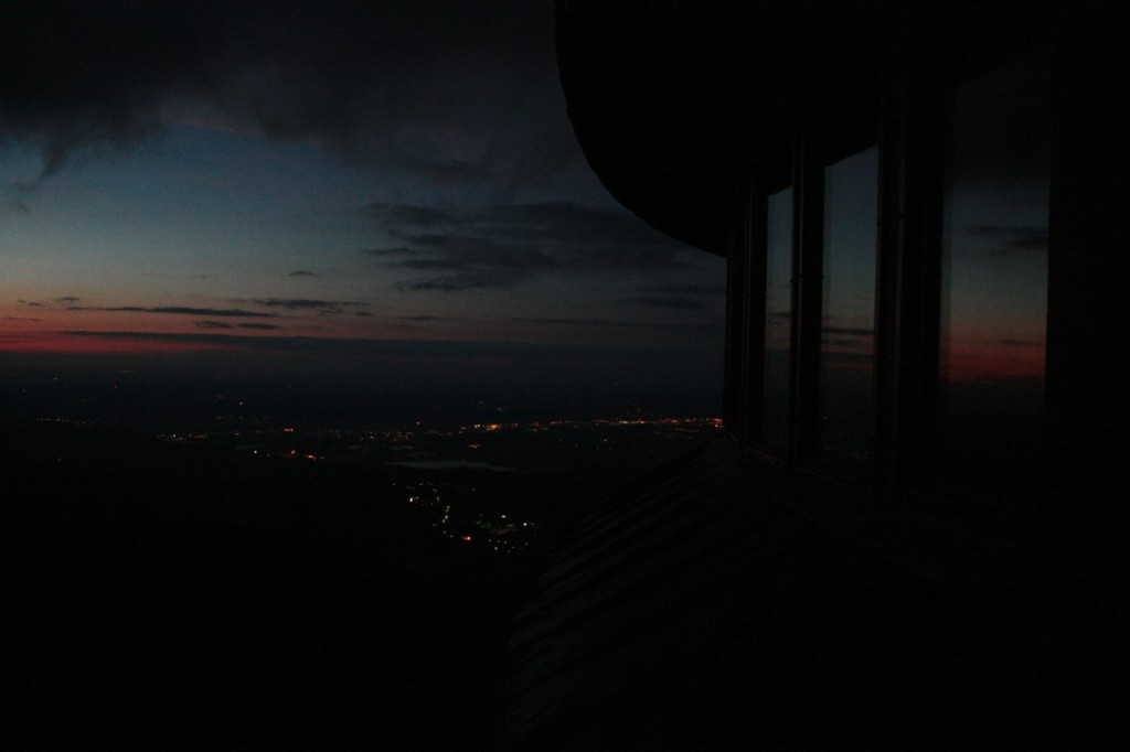 Śnieżka zachód słońca