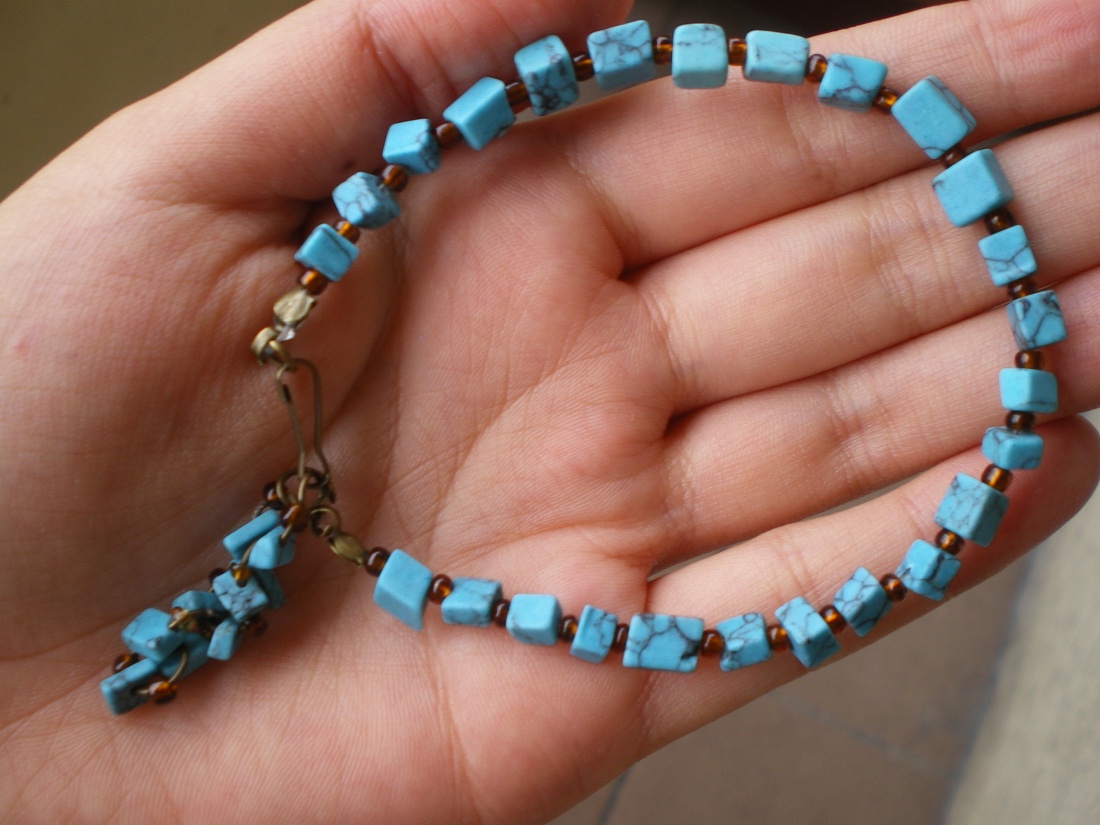 bransoletka z turkusami