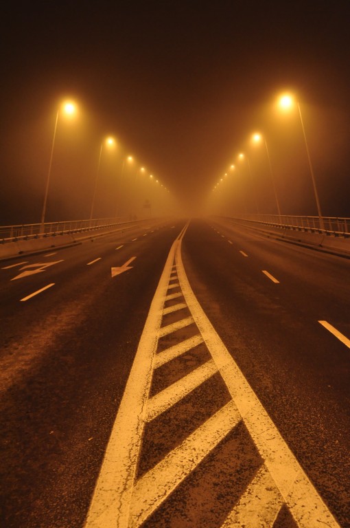 Rzeszów nocą - most zamkowy