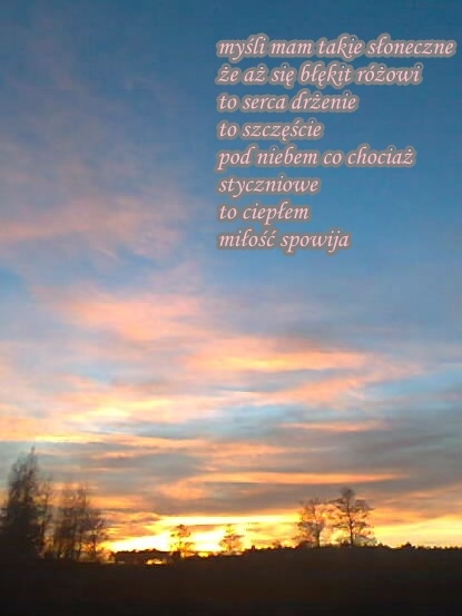 I nawet niebo się rumieni