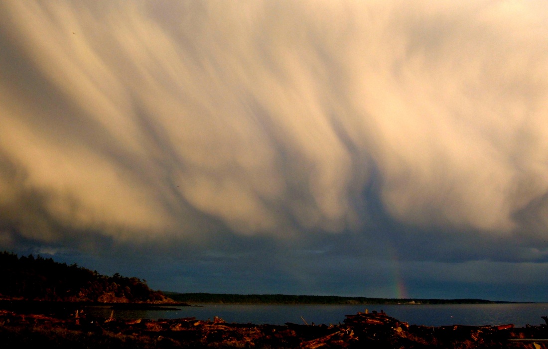 rainbow and clouds