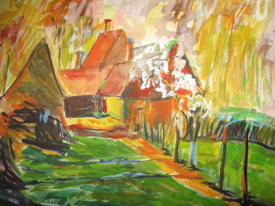 wiejski domek