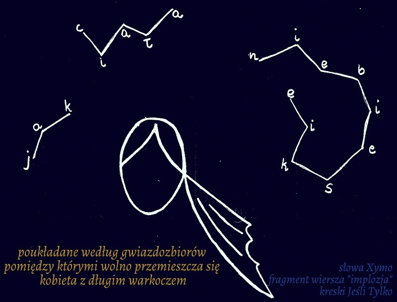 w odmętach granatowego materiału