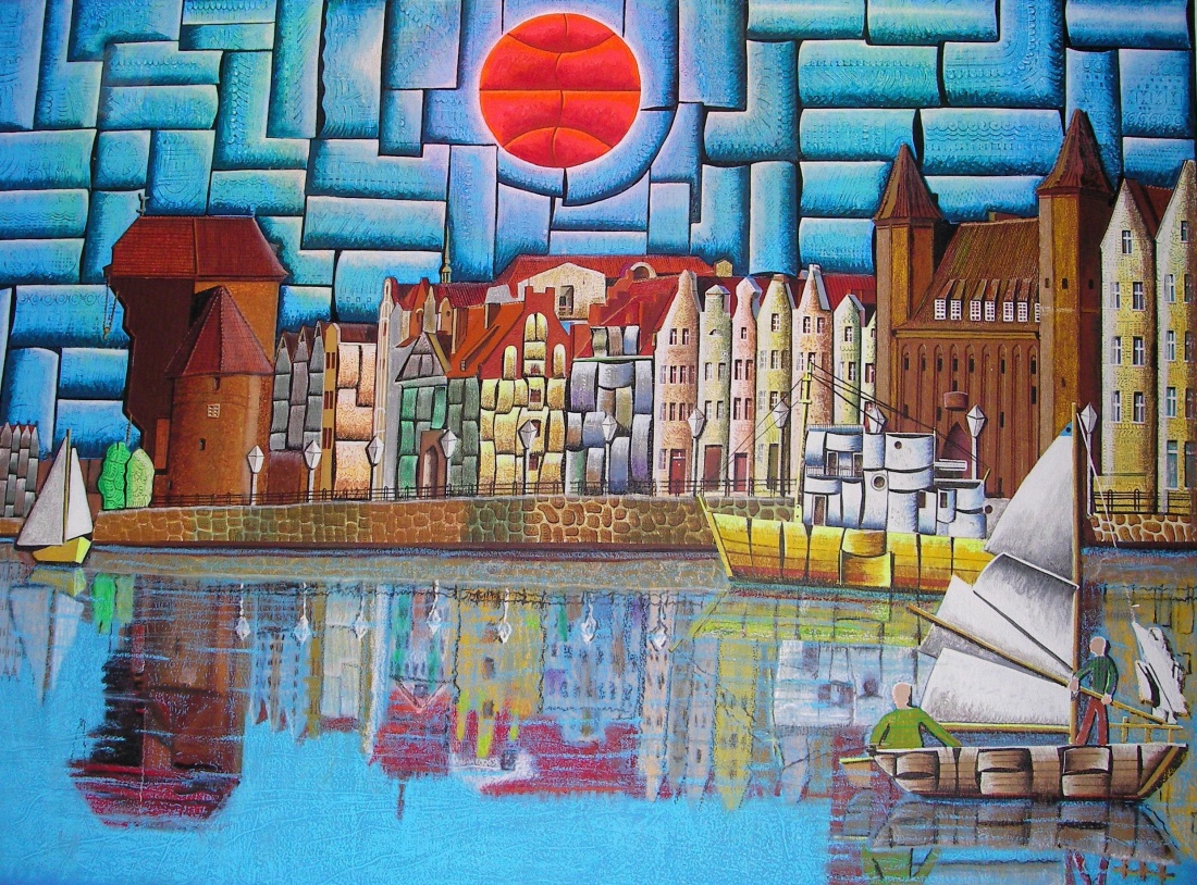 Nad Motławą/Gdańsk dla Bazylka tęsknotą Edka malowany/