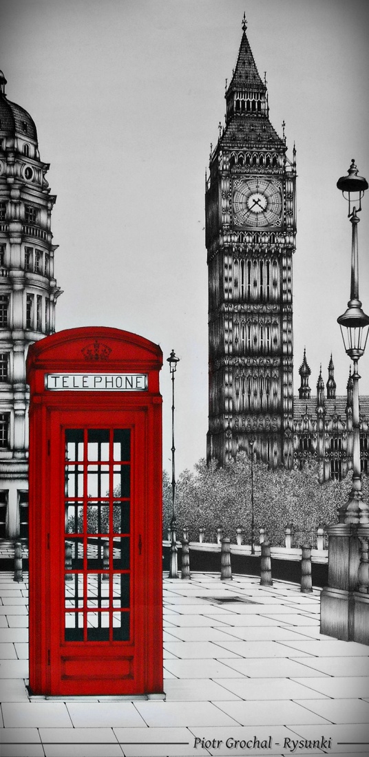 Big Ben Londyn Piotr Grochal Graphics