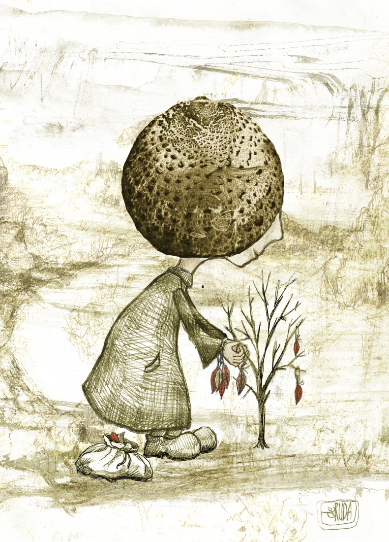 Una, jesień i ubieranie drzewka