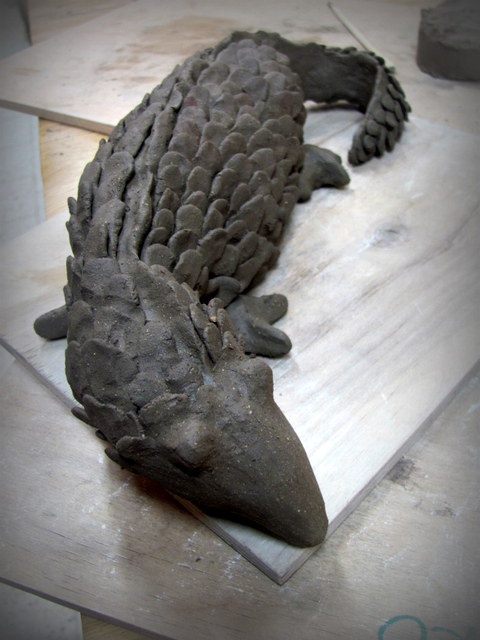 jaszczur (surowa glina)