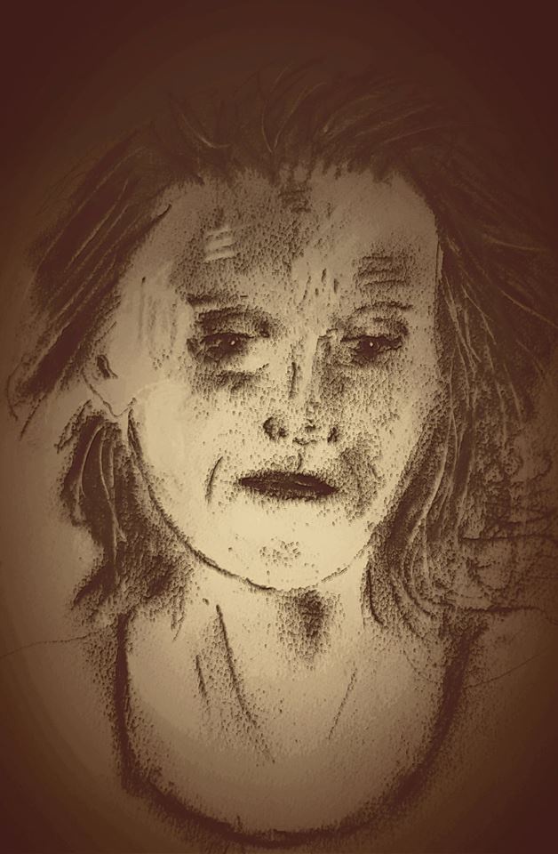 Pozwoliłam  narysować się czarno