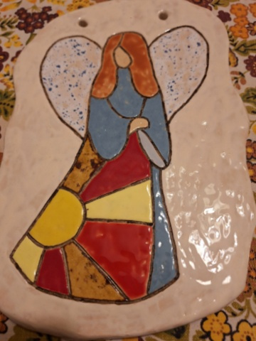 anioł słoneczny - ceramika