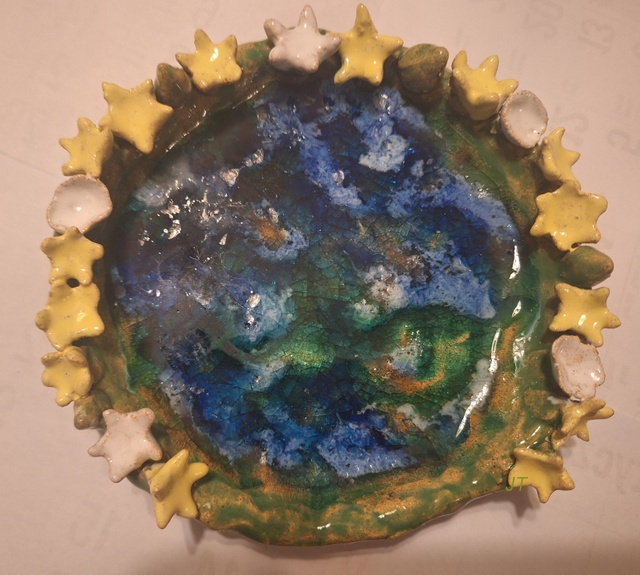 sadzawka - ceramika szkliwo i szkło